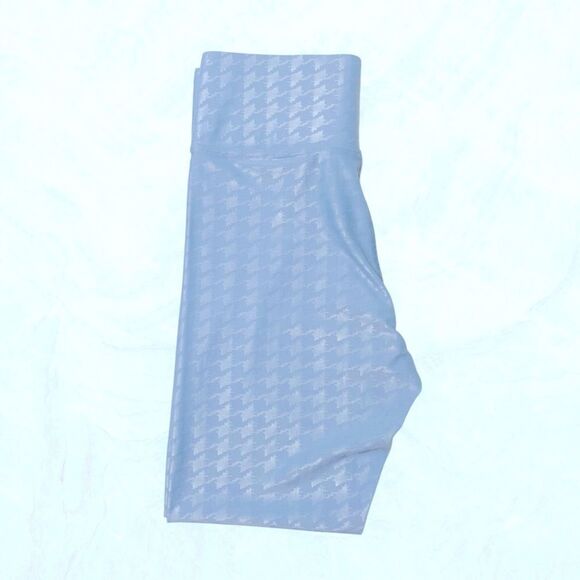 CARBON 38 Leggings Takara Shine Houndstooth Full Length Glacier Blue Size XL - Picture 6 of 12